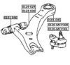 ASVA 0124-030 Track Control Arm